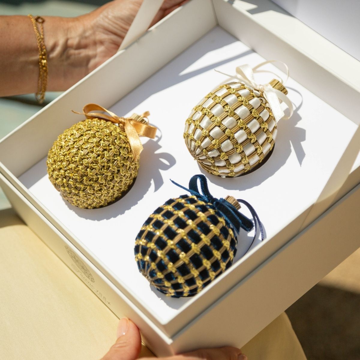 Coffret signature Franc composé de trois de boules de lavande