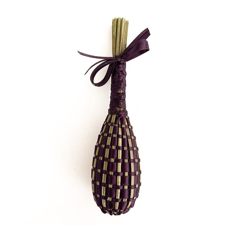 Fuseau de Lavande satin Aubergine