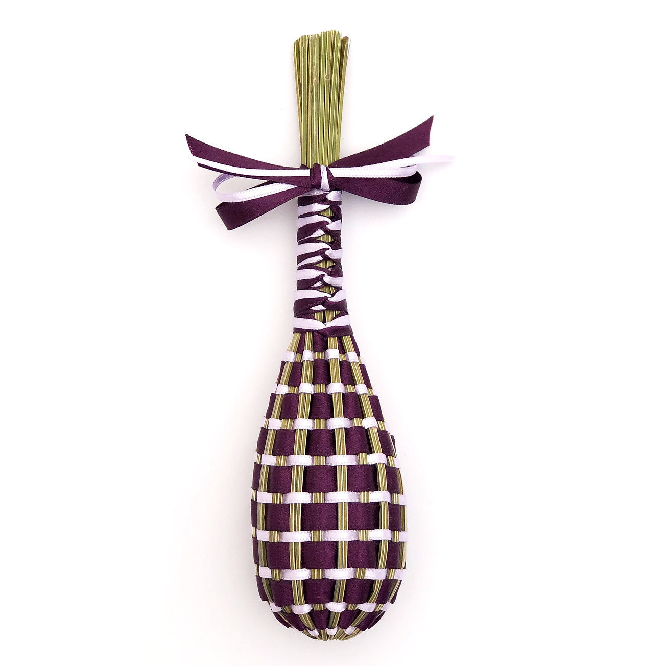 Fuseau de Lavande satin Aubergine & Mauve