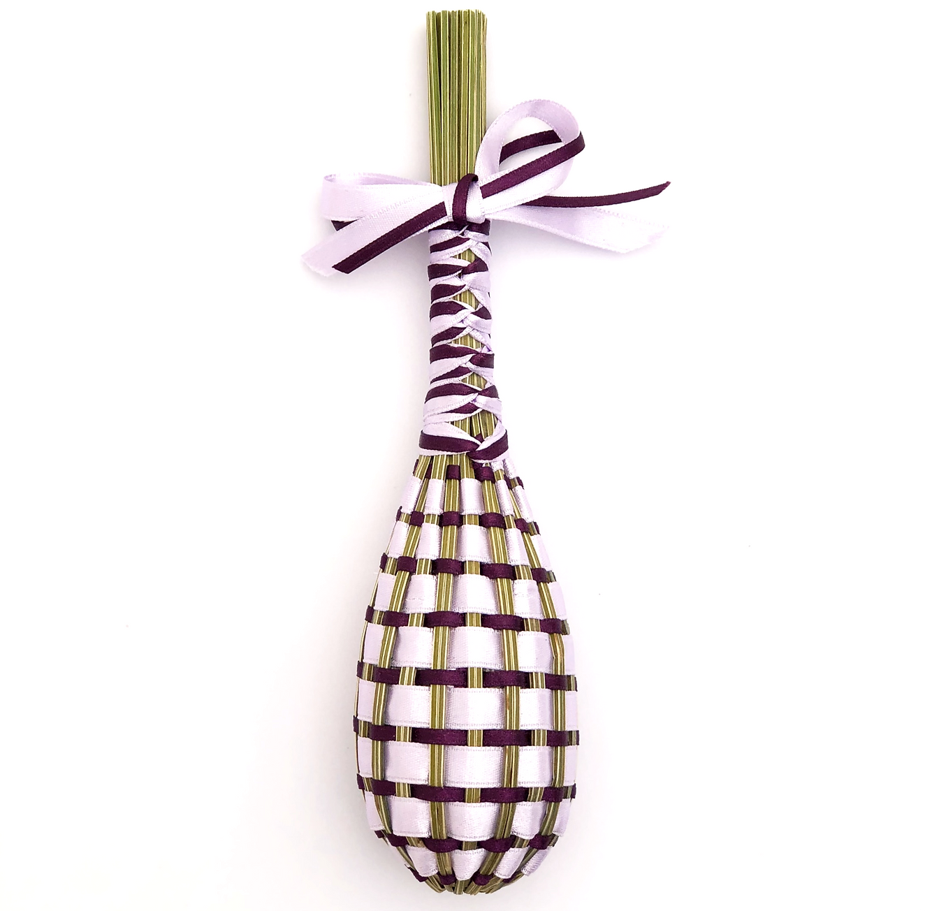 Fuseau de Lavande satin Mauve & Aubergine