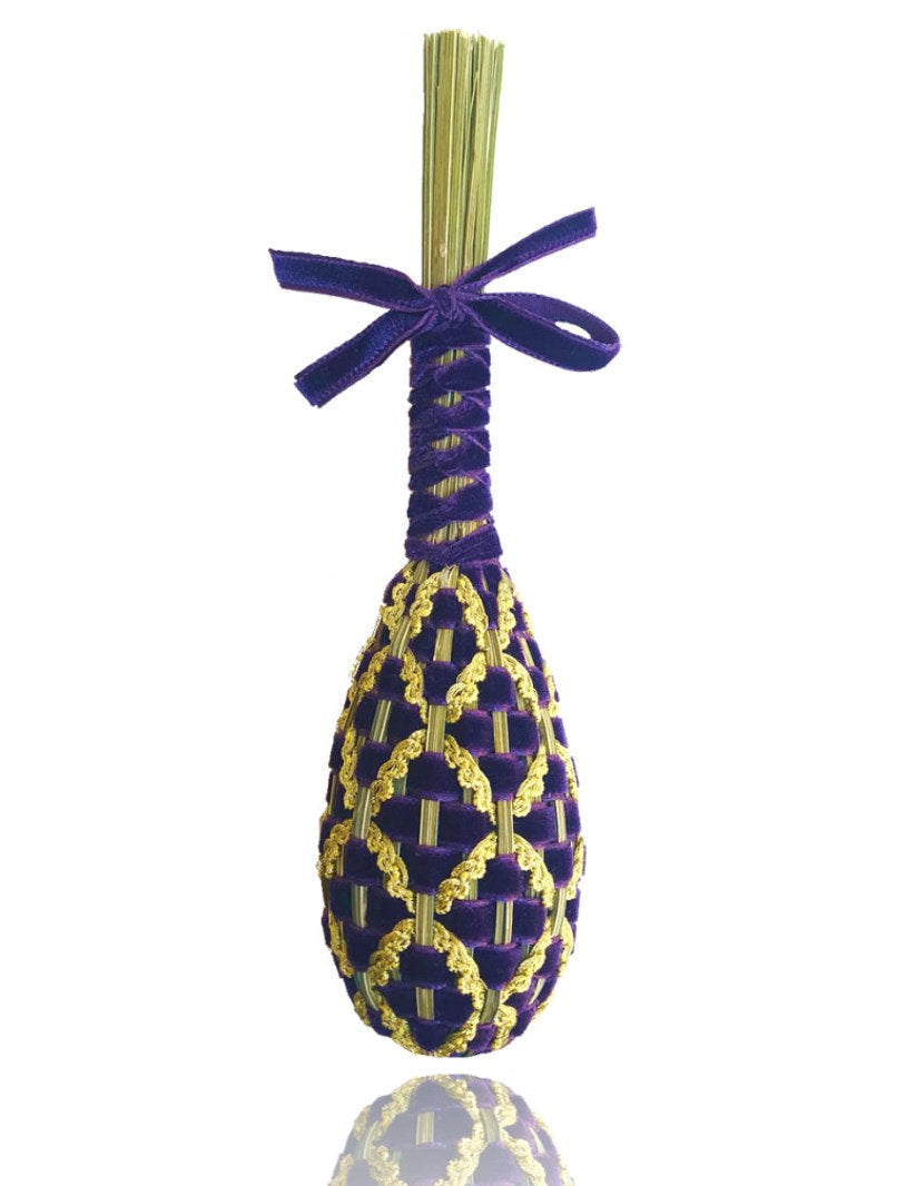 Fuseau de Lavande inspiration velours Fabergé Aubergine & Or