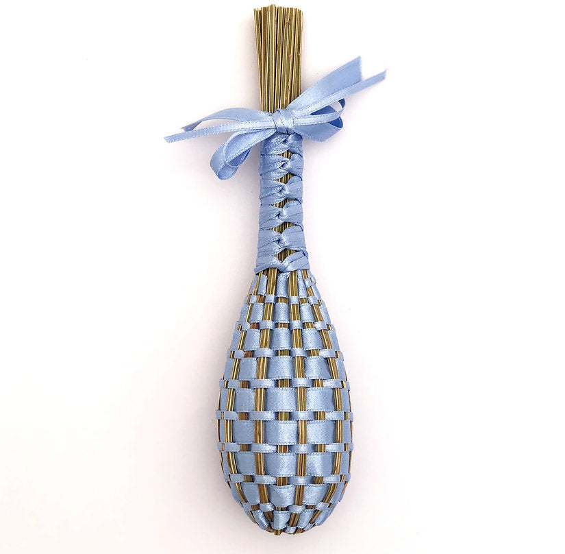 Fuseau de Lavande satin Bleu ciel