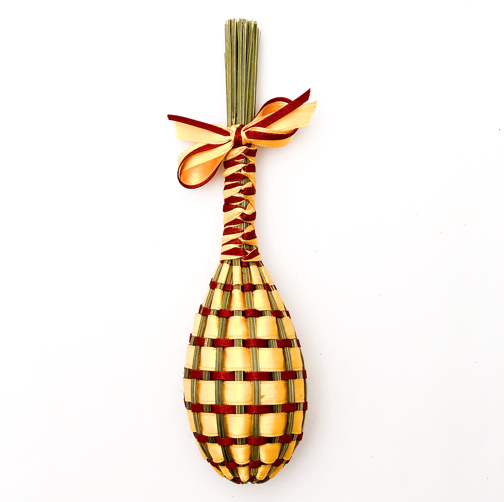 Fuseau de Lavande satin Ocre jaune & Rouille