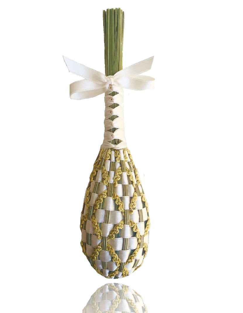 Fuseau de Lavande inspiration velours Fabergé Écru & Or