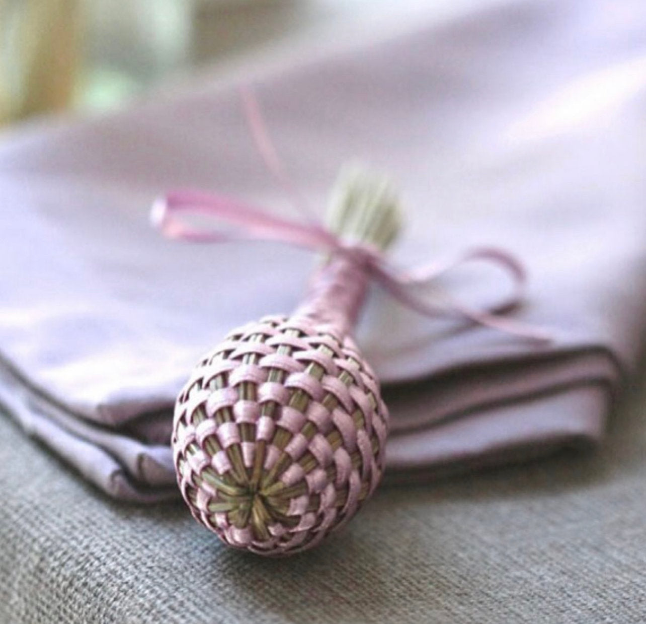Fuseau de Lavande satin Prune clair
