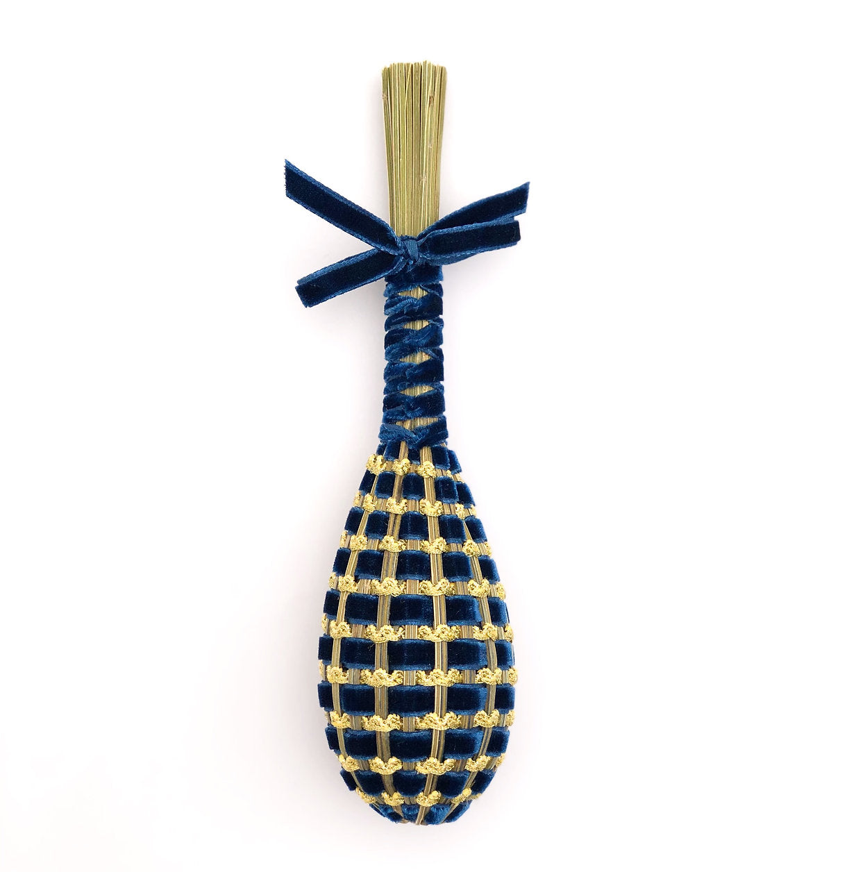 Fuseau de Lavande vague Or & velours Bleu marine