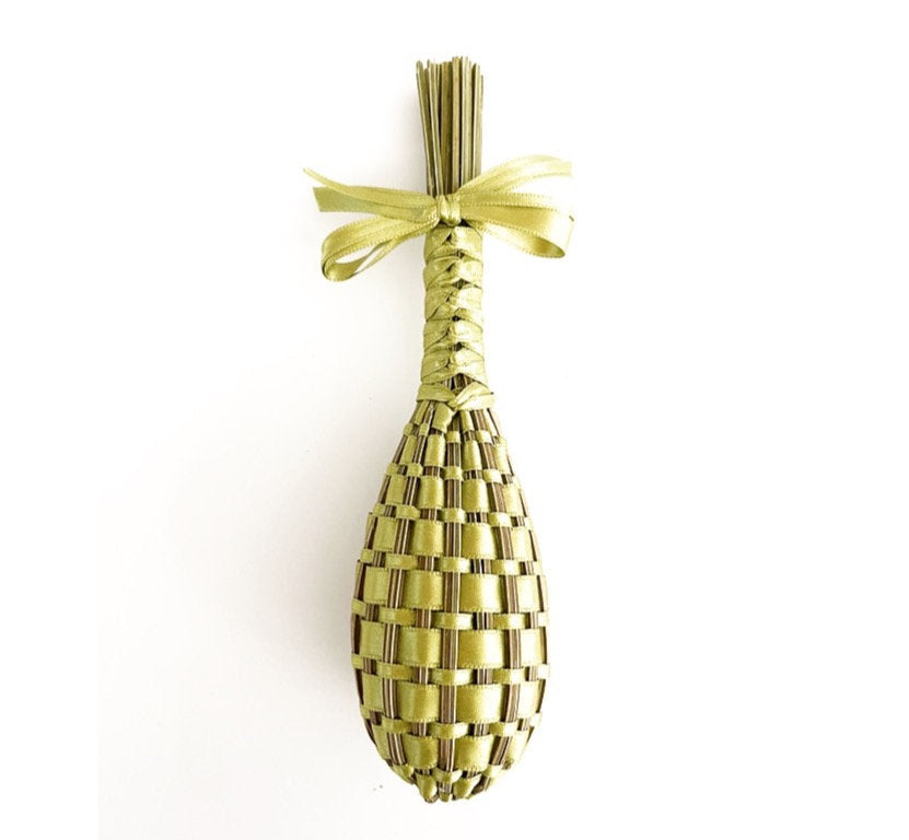 Fuseau de Lavande satin Vert citron
