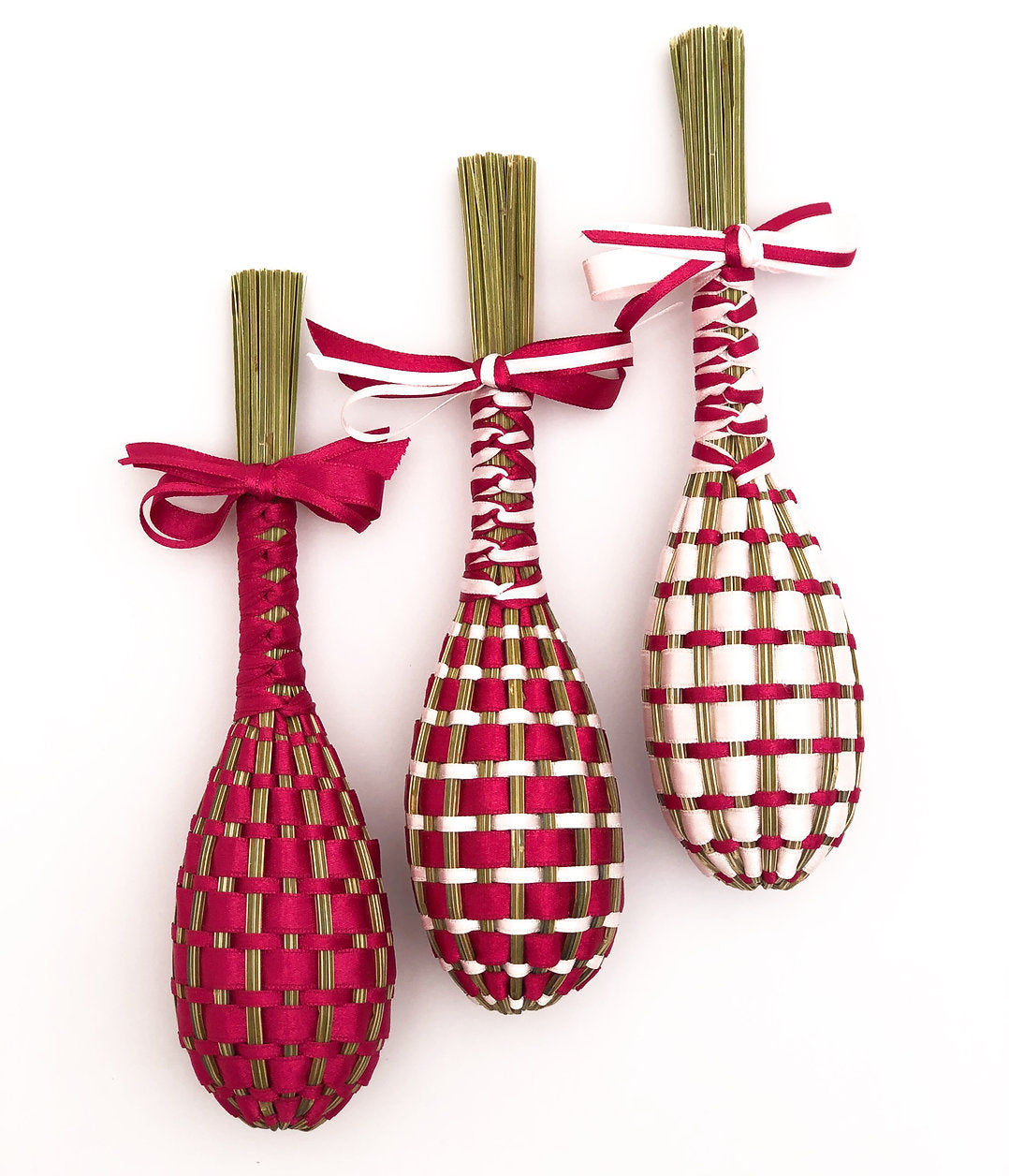 Fuseaux de Lavande Trio Fuchsia & Rose pâle